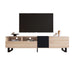 Modern TV Stand for 80'' TV with Double Storage Space, Media Console Table, Entertainment Center with Drop Down Door for Living Room, Bedroom, Home Theatre - DTYStore