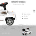 Kids Ride on Push Car, SUV Style Sliding Walking Car for Toddle with Horn, Music, Working Lights, Hidden Storage and Anti-dumping System, White