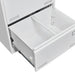 Filing Cabinet Lateral File Cabinet 2 Drawer, White Filing Cabinets with Lock, Locking Metal File Cabinets Three Drawer Office Cabinet for Legal/Letter/A4/F4 Home Offic - DTYStore