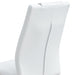 Modern dining chairs, dining room chairs, and golden leg cushioned chairs made of artificial leather, suitable for kitchens, living rooms, bedrooms, and offices. Set of 6 pieces (white+PU )C-001 - DTYStore