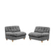 90.5 inch Cloud compression sofa, Love seat sofa, frosted velvet minimalist modern sofa, suitable for living room, apartment, bedroom, office,dark gray