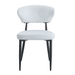 White Minimalist Ergonomic Dining Chair, With A Curved Backrest For Comfortable Design,Unlocking A Comfortable And Minimalist New Sitting Posture. A Pack Of 4.Available In Black And White. - DTYStore