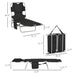 Outsunny Folding Beach Lounge Chair with Face Hole and Arm Slots, 5-level Adjustable Sun Lounger Tanning Chair with Pillow for Patio, Garden, Beach, Pool, Black - DTYStore