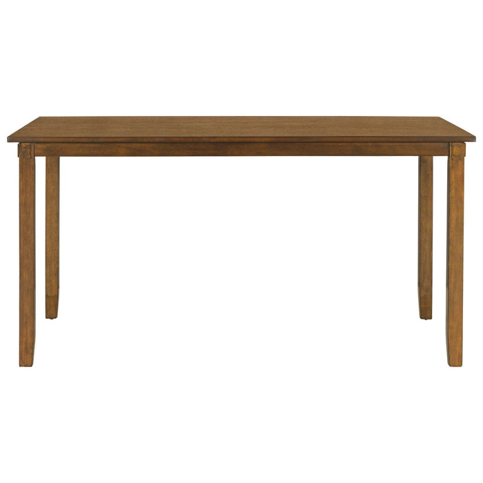 6-Piece Kitchen Dining Table Set Wooden Rectangular Table, 4 Chairs and Bench Family Furniture - DTYStore