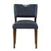Bryson Midnight Blue Faux Leather Dining Chair - Set of 2 - DTYStore