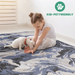 DTY Signature Collection 5X7 L.Blue /Abstract Non-Shedding Living Room Bedroom Dining Home Office Stylish and Stain Resistant Area Rug - DTYStore