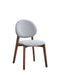 Hadasa Light Gray & Walnut Finish Side Chair (Set of 2) - DTYStore