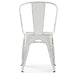 Fletcher - Metal Dining Side Chair (Set of 2) - Distressed White - DTYStore