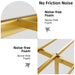 Metal Steel Platform Bed Frame with Iron-art Headboard (Queen Size) - Gold - DTYStore