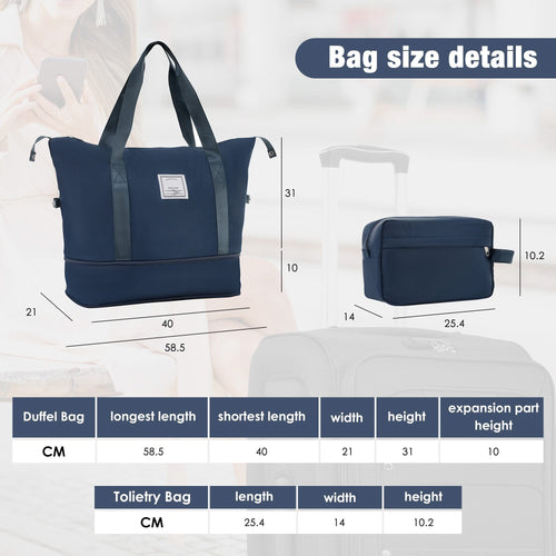 Softside Luggage Expandable 3 Piece Set Suitcase with Duffel Bag Upright Spinner Softshell Lightweight Luggage Travel Set - Image 39