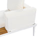 Modern Outdoor Daybed Patio Metal Daybed with Wood Topped Side Spaces for Drinks, 2 in 1 Padded Chaise Lounges for Poolside, Balcony, Deck, Beige - DTYStore