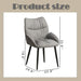 Luxury velvet dining chair two-piece set, modern and minimalist design, essential for home and restaurant use, high rebound seat cushion, stable metal frame, silent foot pad, various decorative styles - DTYStore