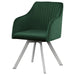 Green Channeled Sloped Arm Swivel Chair - DTYStore