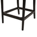 Panama 26.5' Curved Back Cane Rattan Counter Stool, Set of 2, Ebony Black Boucle - DTYStore
