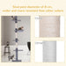 9' Adjustable Height Floor-To-Ceiling Vertical Cat Tree - Grey and White - DTYStore