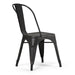 Fletcher - Metal Dining Side Chair (Set of 2) - Distressed Black / Copper - DTYStore