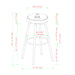 Modern Glam Upholstered Faux Velvet Bar Stool – Emerald - DTYStore