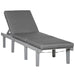Outsunny Chaise Lounge Chair for Outdoor, Patio Recliner with 4-Position Adjustable Backrest and Cushion for Deck, Beach, Lawn and Sunbathing, Gray - DTYStore