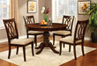 Classic Transitional Dining Chairs Brown Cherry Solid wood Padded Fabric Seat Set of 2 Side Chairs Dining Room Furniture Beautifully-crafted chairs - DTYStore