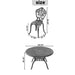 5-Piece Set Of All-Weather Cast Aluminum Dining Furniture Set With Black Frame - DTYStore
