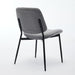 Furniture, Dining Chairs Set of 2 Modern Retro Linen Chair with Bentwood Back Upholstered Seat Metal Legs Adjustable Foot for Kitchen Dining Room Chairs(Gray Linen) - DTYStore
