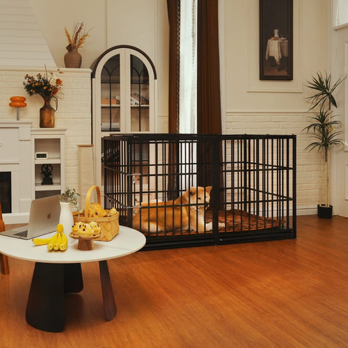 61' Extra Large Heavy Duty Dog Crate Dog cage Strong Metal Dog Kennels and Pens Crates for Large Dogs - Image 5