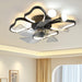 19.7 Inch Light Ceiling Fan with Lights Remote Control with Modern Butterfly Design Styling, Black, Fan for Bedroom, Living Room, Timing Function, Noiseless, Children's Favorite - DTYStore