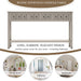 TREXM Rustic Entryway Console Table, 60" Long Sofa Table with two Different Size Drawers and Bottom Shelf for Storage (Gray Wash)