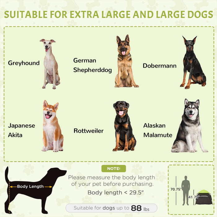 Pop Up Dog Tent for Extra Large and Large Dogs, Portable Pet Camping Tent with Carrying Bag for Beach, Backyard, Home, Green - DTYStore