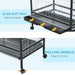 54" Extra Large Portable Rolling Iron Aviary Flight Bird Cage And Accessories - DTYStore