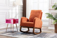 living room Comfortable rocking chair living room chair Orange - DTYStore