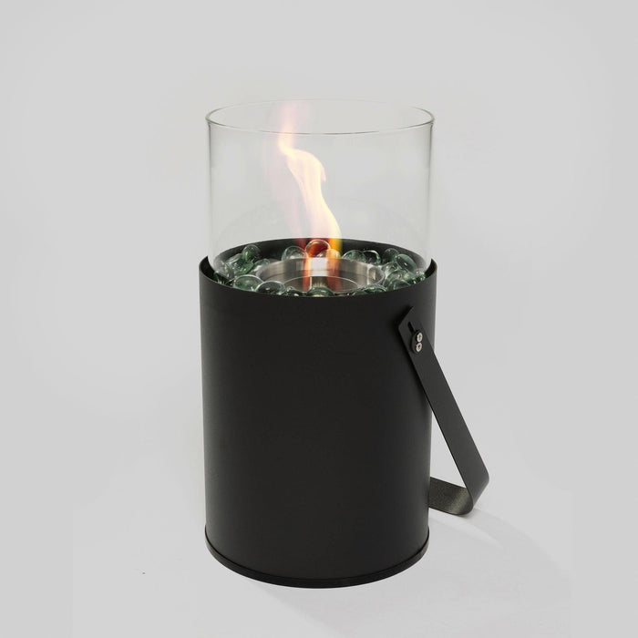 Black Ethanol Fire Pit, Tabletop Fire Pit, Mini Fire Pit, Portable Fireplace for Indoor & Garden for Dinner Parties, Home Decoration - DTYStore