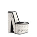 9" Tall Display Jewelry Box with Hidden Storage, High Heel Shoe Design, Stencil Letter Print - DTYStore