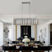 Modern Oval Crystal ceiling chandelier Luxury Home Decor Light Fixture (No Bulbs)