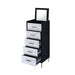 Black and Silver 4-drawer Jewelry Armoire with Lift-top - DTYStore