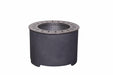 20.5 Inch x 15 Inch Dark Grey Faux Concrete Texture Smokeless Firepit With Wood Pellet/Twig/Wood As The Fuel - DTYStore