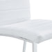 Set of 4 dining chairs, white dining chair set, PU material high backrest seats and sturdy leg chairs, suitable for restaurants, kitchens, living rooms - DTYStore