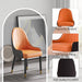 Modern PU sponge-filled dining chair, solid wood metal legs, suitable for restaurants, living rooms and rooms-(Set of 2) - DTYStore
