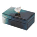 8.5" x 5" x 5" Bethany Aqua Jewelry Box, Stackable Decorative Storage Boxes With Lids - DTYStore