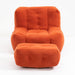 Fluffy bean bag chair, comfortable bean bag for adults and children, super soft lazy sofa chair with memory foam and ottoman, indoor modern focus bean bag chair for living room, bedroom, apartment - DTYStore