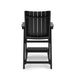 Black Modern Counter Chair – Sleek HDPE Poly Lumber for Dining, Patio, and Garden Comfort - DTYStore