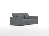 83" Modern Sofa Couches for Living Room, 3 Seater Sofa with Detachable Cover & double cushioning, Haze