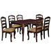 Transitional Contemporary Dark Walnut Finish Set of 2pc Dining Chairs Solid wood Kitchen Dining Room Furniture Ladder back Side Chairs - DTYStore