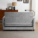 56.9" Loveseat Sofa Pull-out Sofa Bed Sleeper Sofa with a Reversible Backrest Cushion, Side Pockets, Two USB Ports and a Phone Holder for Living Room, Grey - DTYStore