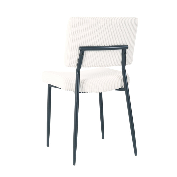 Modern simple table with a glass round table and four chairs. Transparent tempered glass countertop, black metal legs, suitable for kitchen living room dining room (set of 5)
