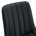 Extended Seat Cushion PU Black Dining Chair Set - Four Pieces,Ergonomic Design.Smooth line design,Integral metal leg structure,Can integrate well into various modern home decoration styles. - DTYStore