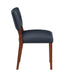 Bryson Midnight Blue Faux Leather Dining Chair - Set of 2 - DTYStore