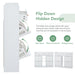 Modern Tipping Bucket Shoe Cabinet with 4 Flip Drawers, Multifunctional 2-Tier Shoe Storage Organizer with Drawers, Free Standing Shoe Rack for Entrance Hallway, White. - DTYStore