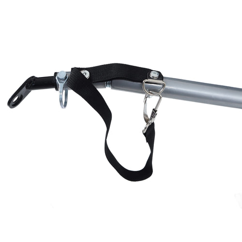 Large Folding Bike Trailer for Dogs – 66LB Capacity All-Terrain Pet Carrier, Durable Steel Frame for Cycling, Jogging, Camping & Outdoor Adventures, Black- Gray - Image 17