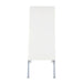 White and Chrome Armless Solid Back Side Chair (Set of 2) - DTYStore
